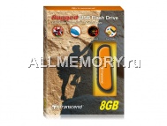 Флеш накопитель 8GB USB 2.0 JetFlash Drive V70, Transcend