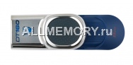 Флеш накопитель 8GB USB 2.0 Data Traveler, 160, синий, слайдер, хром, Kingston