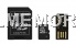 Карта памяти 8GB microSD/TransFlash Class 10 (with SD adapter + USB reader) Kingston